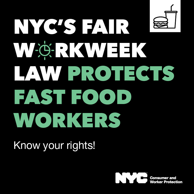 Fair Workweek campaign ad.